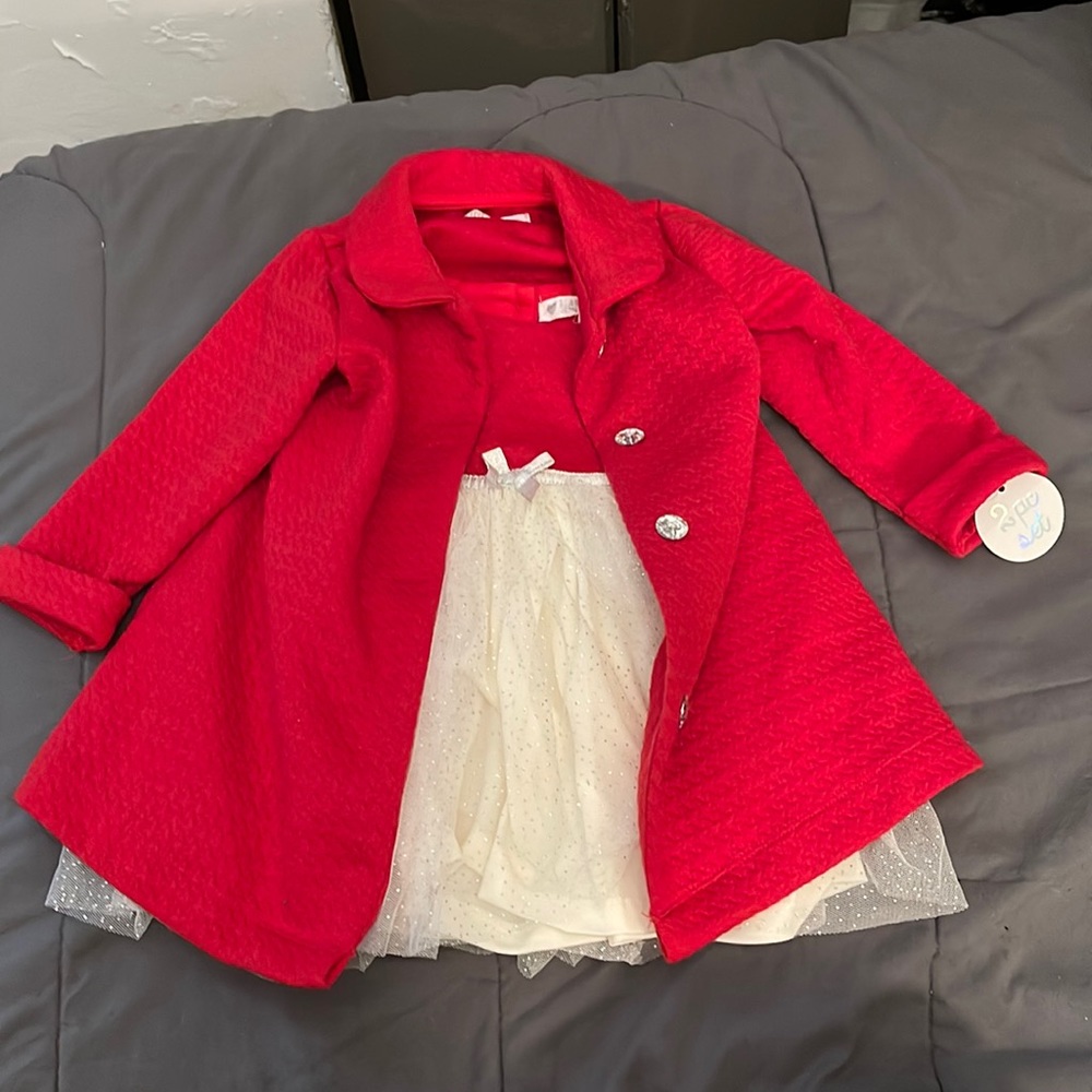 Trench coat and dress set